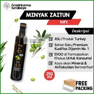 Minyak Zaitun SUFI 250ml Asli Turki EVOO Untuk Konsumsi Extra Virgin U