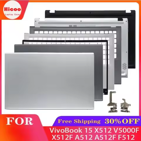 New For ASUS VivoBook 15 X512 V5000F X512F A512 A512F F512 Top Case LCD Back Cover/Front Bezel/Palmr