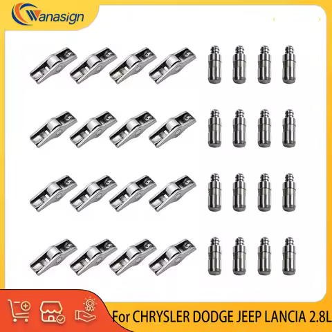 Engine Parts Valve Lifter Rocker Arm Set Fit 2.8 L L4 Diesel For 05-06 Jeep Liberty 2.8L 5066780AA, 