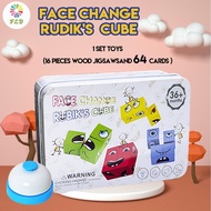 (Spot goods)Expression Puzzle Building Blocks GameChildren's educational party toys