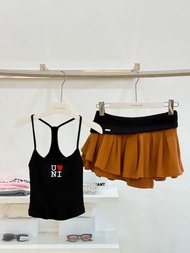 CLASSIC SKIRT 🍁 เฉพาะกระโปรง กระโปรงจับจีบ ผ้า2ชั้น Unigam