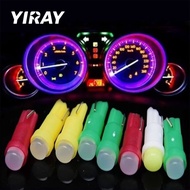 YIRAY 【1PCS】Car bulb ceramic T5 car led dashboard light makeup light T5 1SMD 3D astigmatism COB indi