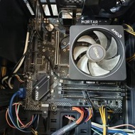 MSI B450m Mortar Max  主板+ amd r5 3600cpu 連原厂4銅管散熱扇