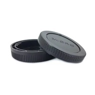 Micro 4/3 Rear Lens Cap + Camera Body Front Cap for Olympus M43 OM1 OM5 EPL10 EPL9 OMD EM1X EM1 EM5 