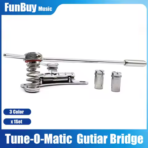 1SET Guitar Tremolo Bridge LP Electric Guitars SG Guitar Electric Guitar Bridge Stop Bar for LP SG e