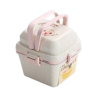 Hộp Cơm Trẻ Em Dễ Thương Hộp Cơm Trưa Đi Học Hộp Cơm Bento 3 Tầng Hộp Trái Cây