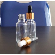20 pipette bottle ML thicknatural 20ml glass bottle / gold aluminumRing