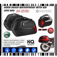 BENELLI WATERPROOF V35 V35N SIDE BOX ABS PLASTIC WITH LED LIGHT HARD SHEILD NAKED BIKE TOURING BIKE 