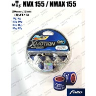 👍FAITO NVX 155 V1/V2 & NMAX 155 V1/V2 (20MMX12MM) FAITO RACING CVT ROLLER XMOTION ROLLER BUSH 8G/10G