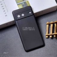 Google Pixel 7 Google Pixel 7A Softcase Macaron Square Black / Case Square Black Edge Case Google Pi