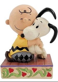 Jim shore peanuts snoopy and Charlie Brown 史努比 擺設