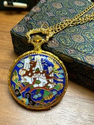 景泰藍上鏈陀錶/上海陀錶/古董