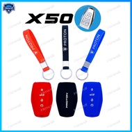 【Ready Stock】☆Exclusive☆Silicone Car Key Cover For Proton X50 X-50 with keychain