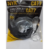 Nyk Cat7 Lan Cable Cat 7 Internet Cable 10gbs 15m 20m 30m