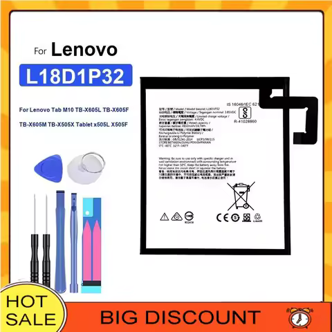 L15D1P32 L16D1P34 L18D1P31 L18D1P32 Battery For Lenovo Tab3 8Plus TB-8703F/N PB1-750N Tab4 TB-8504N 