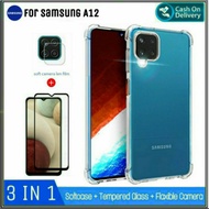 Soft Case Samsung A12 Bonus Tempered Glass Samsung Galaxy A12
