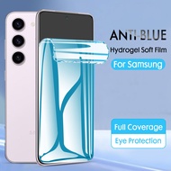 Anti-Blue Hydrogel Soft Film For Samsung Galaxy Note 20 S23 S22 S21 S20 Ultra Note 8 9 10 S10 S9 S8 Plus A02 A03s A04 A04s A05 A05s A10 A10s A11 A12 A13 A14 A20 A20s A21s A22 A23 A24 A30 A30s A31 A32 A33 A34 A50 A50s A52 A53 A54 A72 A73 Screen Protector