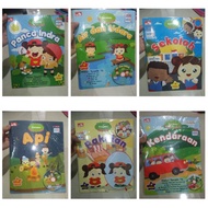 DVD Kindergarten thematic material for children learning series with nana and nino + stickers and vi