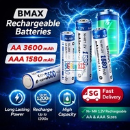 Bmax AA/AAA Rechargable Battery Ni-MH 1.2V (FREE Charger $21 Spent)