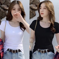 8174 People Continue Consumption🎫Round Neck Short-Sleeved T-shirt Women's Slim-Fit Spring Summer New
