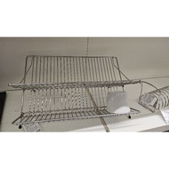 Kvot dish Dryer Stainless Steel Material, dish drainer uk 48x29x23 cm