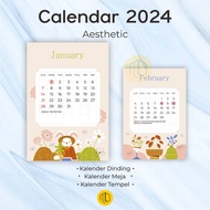 Calendar 2024 AESTHETIC Rabbit MOTIF/Desk Calendar/Wall Calendar/Calendar 2024/Calendar 2024 | Aesthetic CALENDAR Desk CALENDAR/2024 CALENDAR/AESTHETIC WALL CALENDAR/AESTHETIC WALL CALENDAR 2024 V.2/AESTHETIC POSTER CALENDAR
