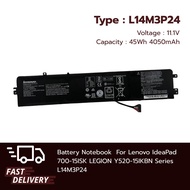 (ส่งฟรี ประกัน 1 ปี) Lenovo แบตเตอรี่ Battery Notebook Lenovo IdeaPad 700-15ISK Series LEGION Y520-1