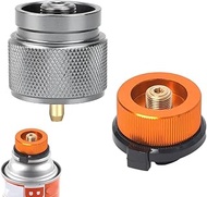 2pcs Camping Stove Adapter Butane Canister Adapter EN417 Lindal Valve Canister Shifter Propane Adapt