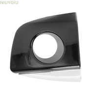 NIUYOIU Exterior Door Handle Key Hole Cover, Black+Chrome Plastic Door Handle Key Hole Cap, 4H183787
