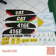 Caterpillar CAT 416E Backhoe Loader Sticker Heavy Equipment Sticker