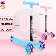 Dhd Kids Foldable Kick Ride-On Push Scooter For Kids Outdoor Toy Folding Scooter For Boys And Girls