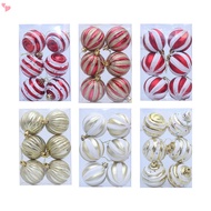 2.36 inch Christmas Ornaments Balls, 6pcs Electroplated PP Painted Christmas Ball Set, Christmas Tre