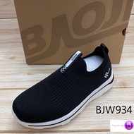 Baoji BJW 934 รองเท้าผ้าใบ สลิปออน 37-41 สีดำ/กรม/ครีม