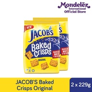 [Bundle of 2] Jacob's Baked Crisps Cracker Big Pack [Original/ Sour Cream/ Cheddar] (229g)