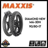 [MAXXIS] 3D Diamond Tyre Tayar Tubeless 60/80-17 70/80-17 70/90-17 80/90-17 90/80-17 100/70-17 100/8
