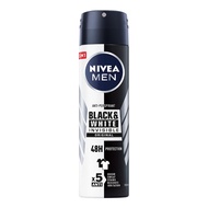 NIVEA MEN Black&White Outstanding Anti-Stain Deodorant Spray - Gentle Fragrance (150 ml) - 82241