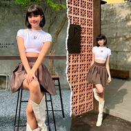 Kayson - DGW TIFA Women's Clothing/Crop Top YY LOVE Rib (LD 88, P 88)/short Sleeve Women's Top/Korea