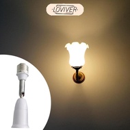 LOVIVER E27 Light Socket Extender Practical E27 to E27 Extension Adapter Replacement