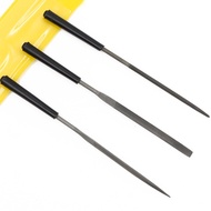 ❀On Sale❀3pcs 3x140mm Flat Triangle Round File Steel Needle File Set Grinding for Wood