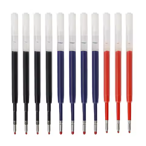 10Pcs 9.8cm Replaceable 424 Pen Refills 0.5mm Special Office Business G2 Ballpoint Pen Refill Rods f