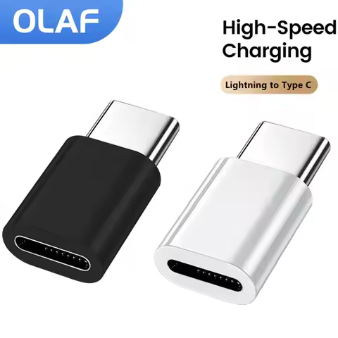 USB Type C to Lightning Adapter High Speed Data Transfer Fast Charging Lightning Female to USB C Mal