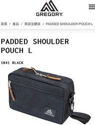 GREGORY PADDED SHOULDER POUCH L (Black)