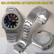 Titanium alloy case+strap For Casio G-shock GA2100 GA2110 DW5600/5610 GA-2100 DW-5600 GA-B2100 upgra