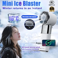 [Winter returns in an instant]WP Handheld Fan Cooler Fan Portable 9800mAh with Ice Cooling Pad Recha