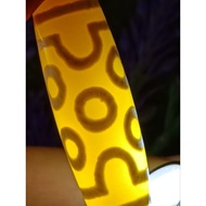 39.4mm x 13.6mm Seven Eyed Dzi Seven Manik Wealth Health Longevity Marriage Family All Perfect 7 Eye