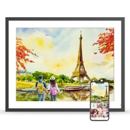 17" Digital Picture Frame Large-Digital-Photo-Frame - Dual-WiFi Electronic Photo Frame, Auto Rotate 