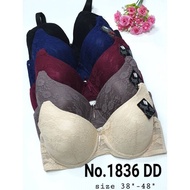 44 46 48 DD Large Size Bra Thin Foam With 3 Hooks 1836