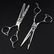 【Lowest Prices Online】 Hollow Out Professional Hairdresser Scissors Cutting Tools Barber Shears Hair