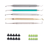 Dental Resin Molding Tools Kit Spatula Mixing Handle Dental Veneers Composite Resin Filling Optrascu