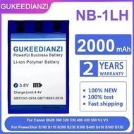 Battery NB-1LH 2000Mah For Canon Powershot Ixus 300 320 330 400 430 500 V2 V3 S100 S110 S200 S230 S3